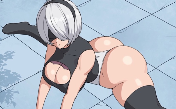 Thicc 2b rides you for a creampe