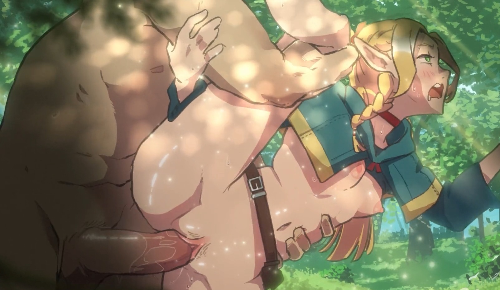 Marcille gets a creampie in the woods - Dungeon Meshi